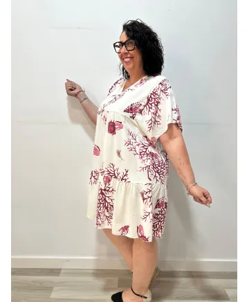 Vestido volantes Kumiko - Ropa tallas grandes mujer moderna Vestido volantes Kumiko - Ropa tallas grandes mujer moderna