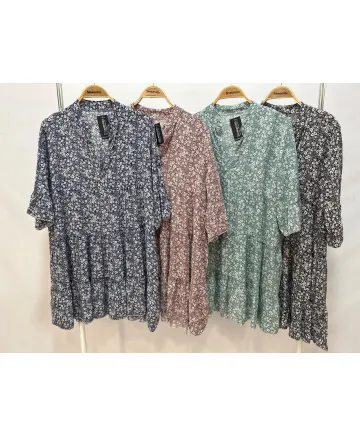 Vestido florecitas Nami - Vestidos Tallas Grandes Vestido florecitas Nami - Vestidos Tallas Grandes
