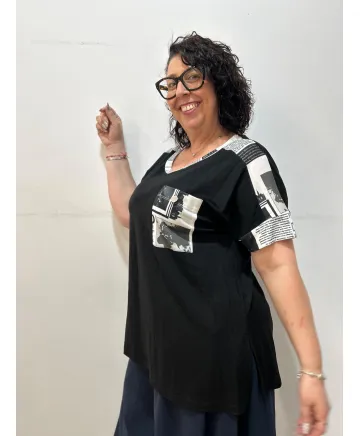 Camiseta bolsillo Azura - Camisetas y Tops Tallas Grandes
