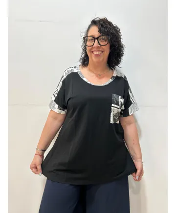 Camiseta bolsillo Azura - Camisetas y Tops Tallas Grandes