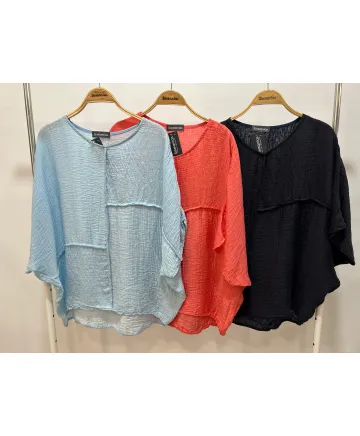 Blusa bambula Mayo - Blusas Tallas Grandes Blusa bambula Mayo - Blusas Tallas Grandes