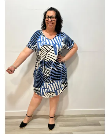 Vestido estampado Luton - Vestidos Tallas Grandes