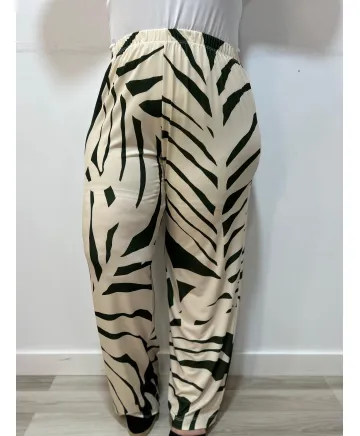 Pantalón hojas Preston - Pantalones Tallas Grandes
