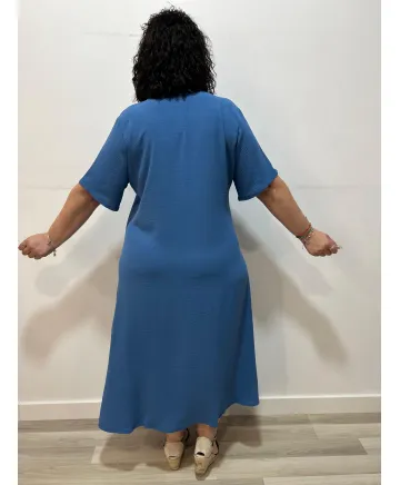 Vestido azul Colmar - Ropa tallas grandes mujer moderna