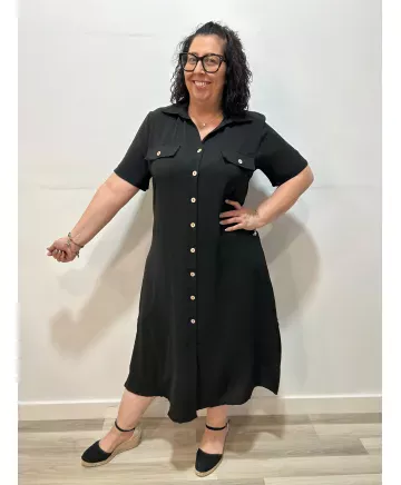 Vestido negro Colmar - Vestidos Tallas Grandes