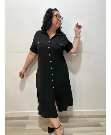 Vestido negro Colmar - Vestidos Tallas Grandes Vestido negro Colmar - Vestidos Tallas Grandes