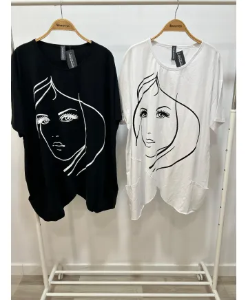 Camiseta chica Aviñón - Camisetas y Tops Tallas Grandes Camiseta chica Aviñón - Camisetas y Tops Tallas Grandes