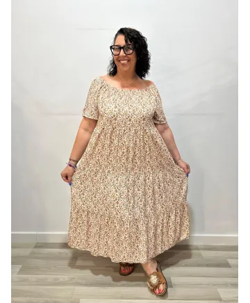 Vestido florecitas Roma - Ropa tallas grandes mujer moderna