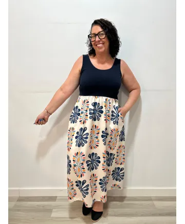 Vestido tirantes Perugia - Vestidos Tallas Grandes