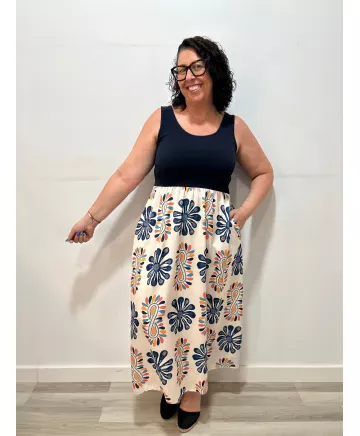 Vestido tirantes Perugia - Vestidos Tallas Grandes