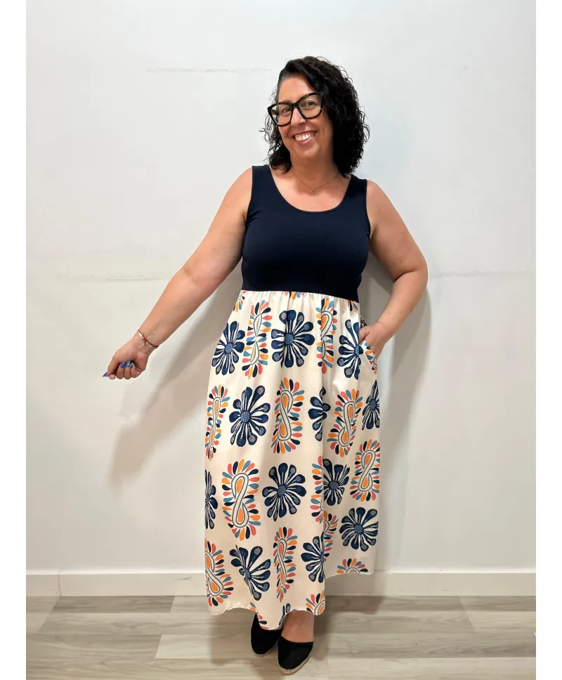 Vestido tirantes Perugia - Vestidos Tallas Grandes Vestido tirantes Perugia - Vestidos Tallas Grandes