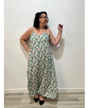 Vestido florecitas Bérgamo - Vestidos Tallas Grandes Vestido florecitas Bérgamo - Vestidos Tallas Grandes