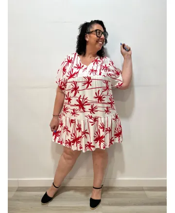 Vestido palmeras Kumiko - Vestidos Tallas Grandes