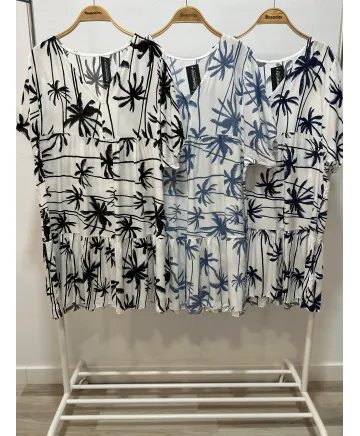 Vestido palmeras Kumiko - Vestidos Tallas Grandes Vestido palmeras Kumiko - Vestidos Tallas Grandes