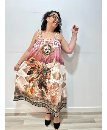 Vestido indio Alma - Ropa tallas grandes mujer moderna Vestido indio Alma - Ropa tallas grandes mujer moderna