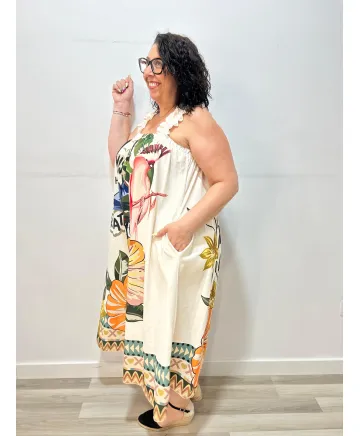 Vestido flor Alma - Vestidos Tallas Grandes Vestido flor Alma - Vestidos Tallas Grandes