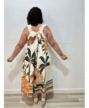 Vestido flor Alma - Vestidos Tallas Grandes Vestido flor Alma - Vestidos Tallas Grandes