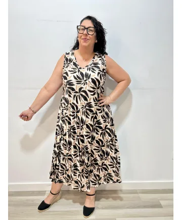 Vestido plisado Lunara - Vestidos Tallas Grandes Vestido plisado Lunara - Vestidos Tallas Grandes