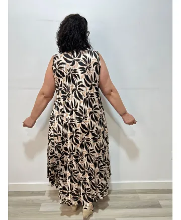 Vestido plisado Lunara - Vestidos Tallas Grandes Vestido plisado Lunara - Vestidos Tallas Grandes