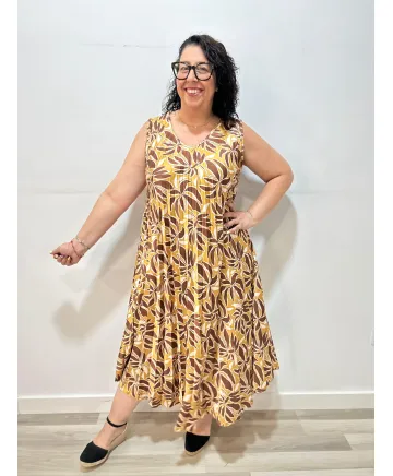 Vestido plisado Lunara - Vestidos Tallas Grandes Vestido plisado Lunara - Vestidos Tallas Grandes
