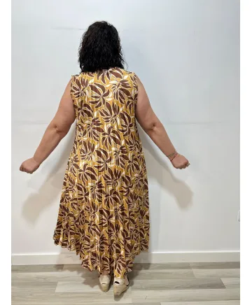 Vestido plisado Lunara - Vestidos Tallas Grandes Vestido plisado Lunara - Vestidos Tallas Grandes
