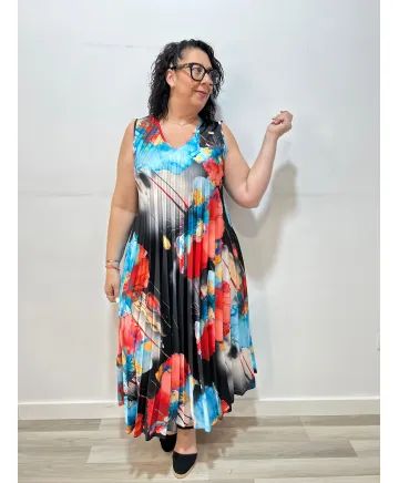 Vestido estampado Lunara - Vestidos Tallas Grandes