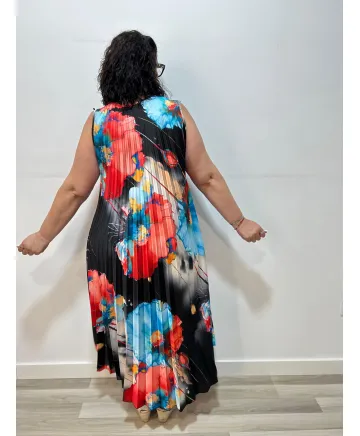 Vestido estampado Lunara - Vestidos Tallas Grandes Vestido estampado Lunara - Vestidos Tallas Grandes