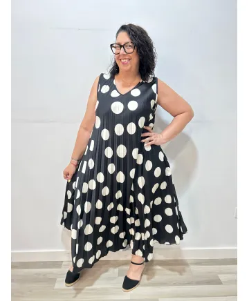 Vestido lunares Lunara - Vestidos Tallas Grandes