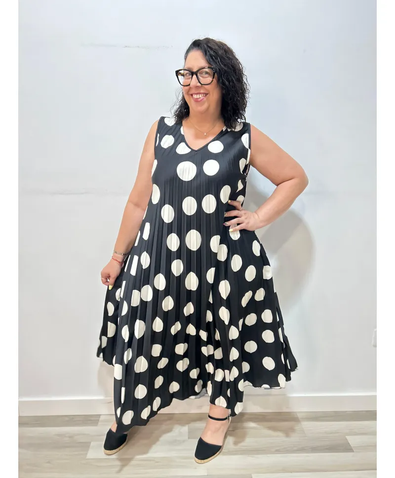 Vestido lunares Lunara - Vestidos Tallas Grandes Vestido lunares Lunara - Vestidos Tallas Grandes