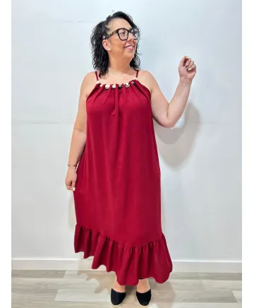 Vestido adornos Nuda - Ropa tallas grandes mujer moderna