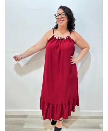Vestido adornos Nuda - Ropa tallas grandes mujer moderna Vestido adornos Nuda - Ropa tallas grandes mujer moderna
