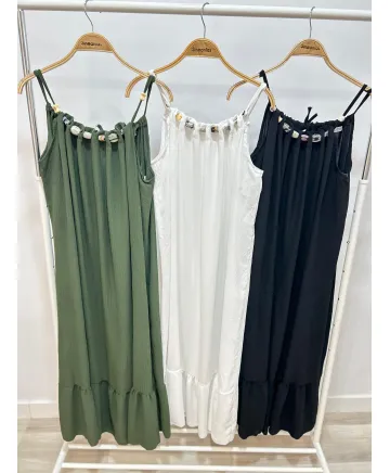 Vestido adornos Nuda - Ropa tallas grandes mujer moderna Vestido adornos Nuda - Ropa tallas grandes mujer moderna