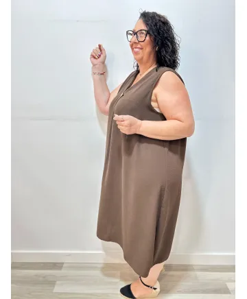 Vestido boton Onna - Ropa tallas grandes mujer moderna Vestido boton Onna - Ropa tallas grandes mujer moderna
