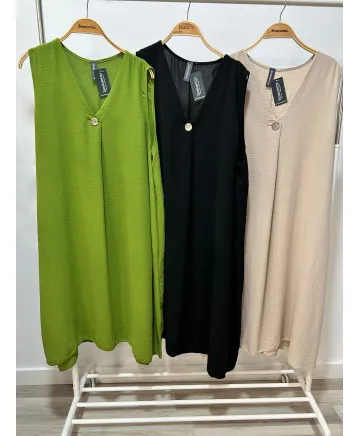 Vestido boton Onna - Ropa tallas grandes mujer moderna Vestido boton Onna - Ropa tallas grandes mujer moderna