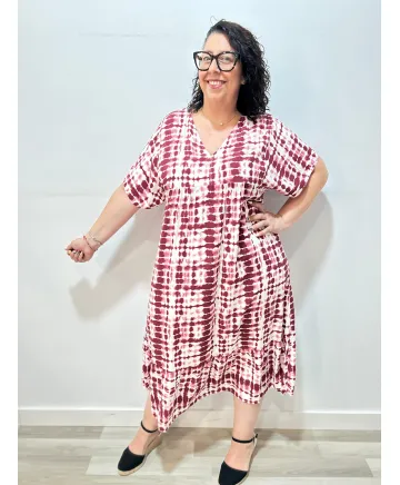 Vestido estampado Gambia - Ropa tallas grandes mujer moderna