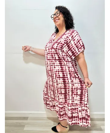 Vestido estampado Gambia - Ropa tallas grandes mujer moderna