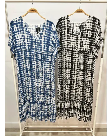Vestido estampado Gambia - Ropa tallas grandes mujer moderna