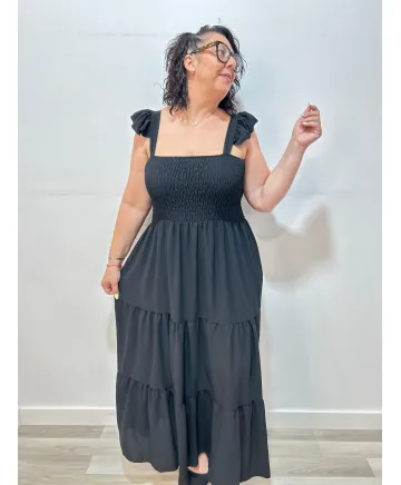 Vestido volantes Botsuana - Ropa tallas grandes mujer moderna