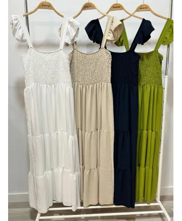 Vestido volantes Botsuana - Ropa tallas grandes mujer moderna
