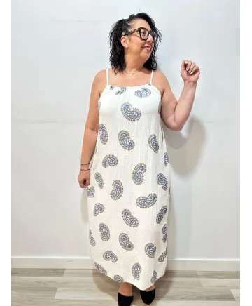 Vestido bambula Esuatini - Ropa tallas grandes mujer moderna