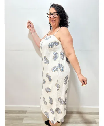 Vestido bambula Esuatini - Ropa tallas grandes mujer moderna Vestido bambula Esuatini - Ropa tallas grandes mujer moderna