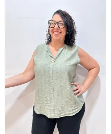 Blusa botón  Lunix - Blusas Tallas Grandes