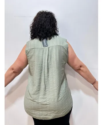 Blusa botón  Lunix - Blusas Tallas Grandes