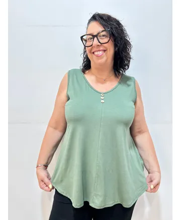 Top botones Nova - Camisetas y Tops Tallas Grandes