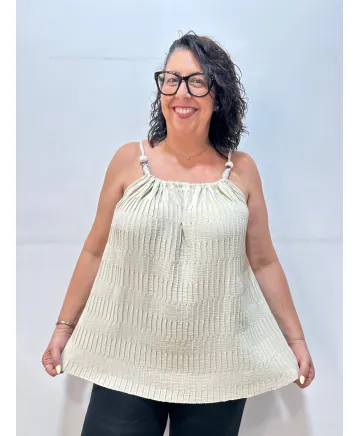 Top pedreria Zimbaue - Camisetas y Tops Tallas Grandes