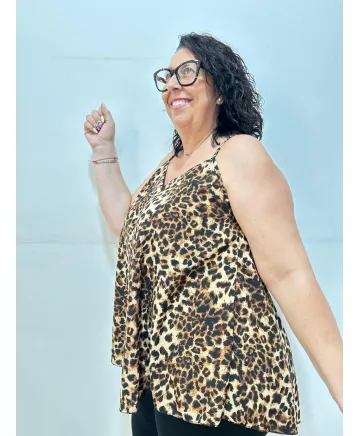 Top leopardo Nova - Camisetas y Tops Tallas Grandes