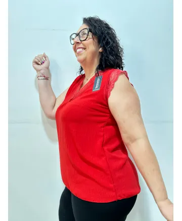 Blusa Lencera Vela - Ropa tallas grandes mujer moderna