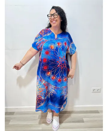 Vestido multicolor Chad - Vestidos Tallas Grandes Vestido multicolor Chad - Vestidos Tallas Grandes