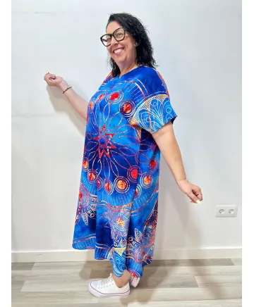 Vestido multicolor Chad - Vestidos Tallas Grandes Vestido multicolor Chad - Vestidos Tallas Grandes