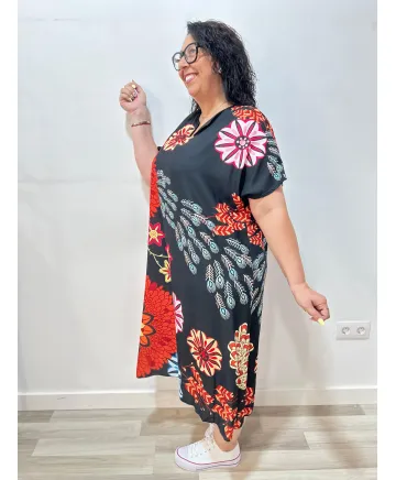 Vestido multicolor Chad - Vestidos Tallas Grandes Vestido multicolor Chad - Vestidos Tallas Grandes